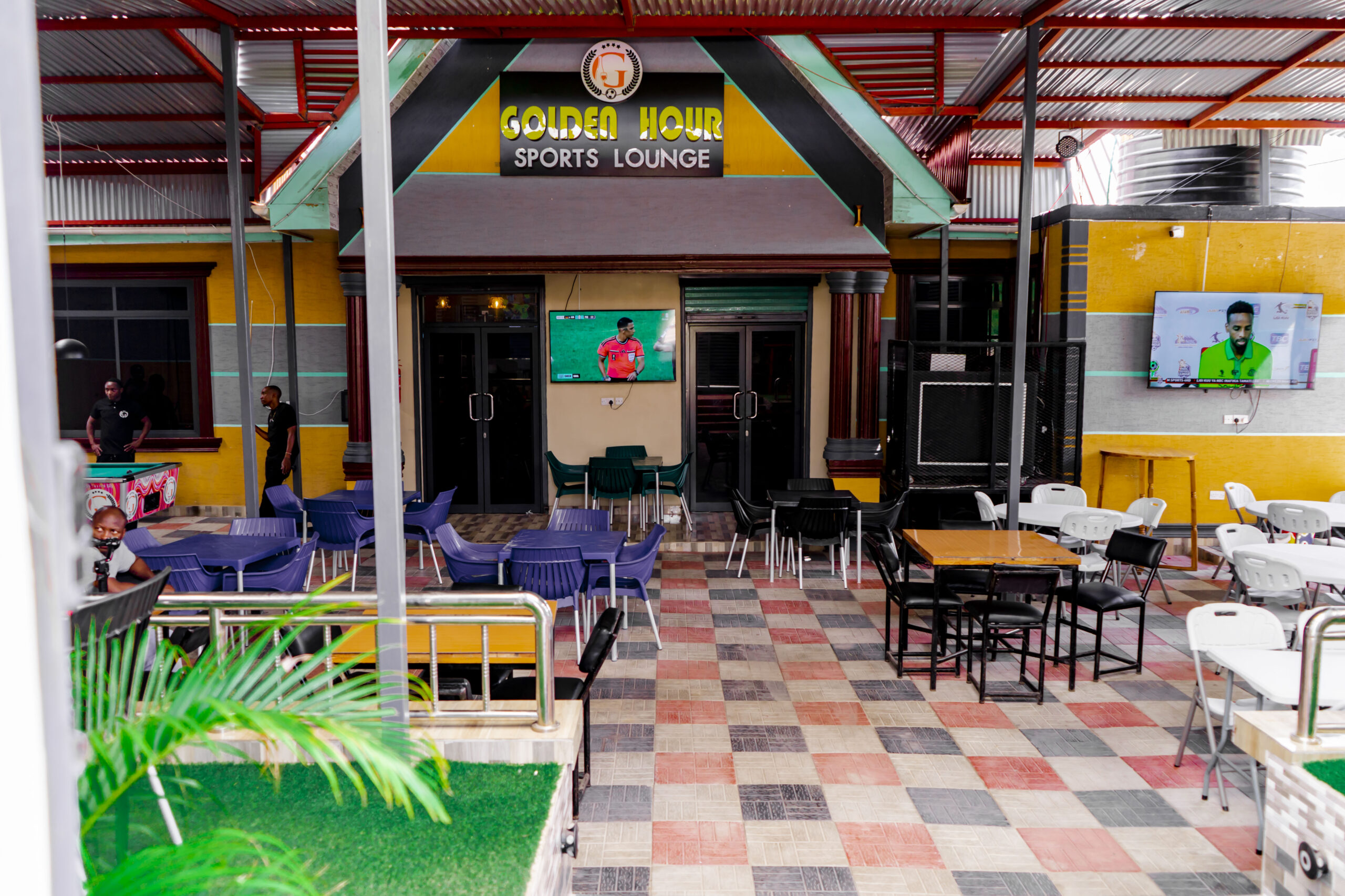 outdoor relaxation area in kibaha